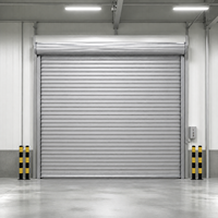 Porte à enroulement en alliage d'aluminium robuste modèle ZH-ENG 01, électrique, sécurisée, anti-incendie, design moderne, garantie 1 an