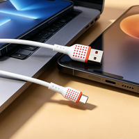 Câble de transfert de données et de charge USB-A vers Micro type-C de 100 cm pour adaptateurs, chargeurs, powerbanks, prix bas, câble USB