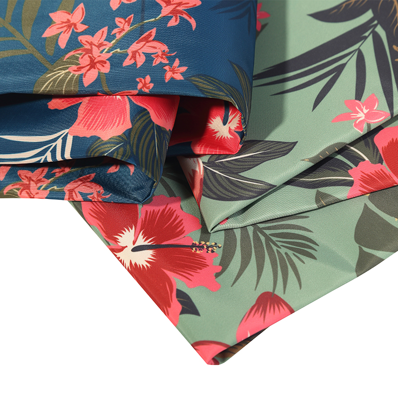 Перерабатываемая 100% полиэфирная 210T тафта с принтом PU покрытие водонепроницаемая ткань для одежды/уличных курток