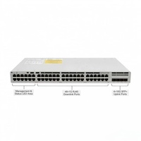 Commutateur Cisco Catalyst C9200L-48T-4X-A Commutateur de couche 3 48x10/100/1000 RJ45 4x10G SFP+ Uplink Network Advantage Enterprise Switch