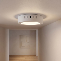 Plafonnier LED moderne encastré pour intérieur, en PP, 6W 12W 18W 24W SMD2835, carré ou rond, fin, pour chambre à coucher
