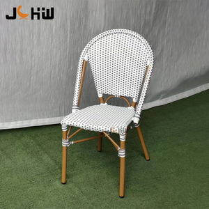Muebles de restaurante al aire libre Estilo francés Bistro Café Silla de jardín de ratán Café de París Silla de comedor al aire libre - Product Image 5