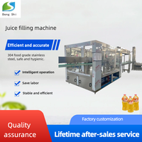 Machine de remplissage automatique de jus en bouteilles en verre, contrôlée par PLC, haute productivité, remplisseuse à chaud pour machine à jus pour petites entreprises