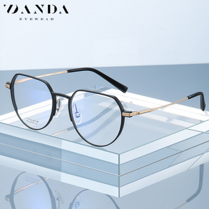 Montures de lunettes Yanda YJ2009, rondes, à monture complète, légères, en titane, unisexes, lunettes optiques - Product Image 1