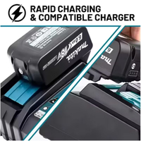 Chargeur rapide double fente Makita DC18RD 18V LXT pour batteries Li-ion BL1830 BL1840 BL18650B BL 18660BBL1890B 18V