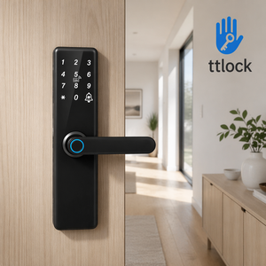 Serrures intelligentes numériques économiques avec application TTLock, Wi-Fi, intégration Tuya API, serrure de porte à empreintes digitales pour bureau, appartement - Product Image 1