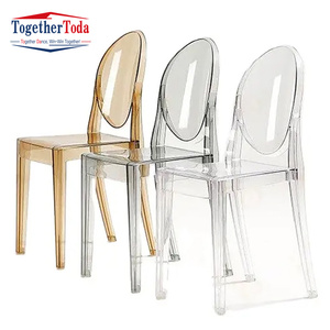 Round Back <b>Polypropylene</b> Acrylic Plastic Transparent Dining <b>Chairs</b> Modern Outdoor Black Color Plastic <b>Chairs</b> - Product Image 6