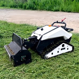 Robot broyeur à fléaux sur chenilles professionnel DIY, tondeuse à gazon 500mm/600mm/800mm/900mm, télécommandé, diesel, avec poignée télescopique - Product Image 1