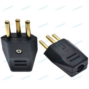 Certificado CE 10A/20A 250V Brasil 3 Pin <span class=keywords><strong>Enchufe</strong></span> Brasil <span class=keywords><strong>Tipo</strong></span> <span class=keywords><strong>N</strong></span> <span class=keywords><strong>Enchufe</strong></span> eléctrico - Product Image 2