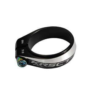 Krsec Lightweight Universal Aluminum Alloy Bicycle Parts Black Seat Post Locking <b>Clip</b> Ring Lock for Mountain Bike Seat Tube - Product Image 3