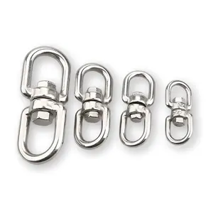 Aisi Baja Tahan Karat Kualitas Tinggi 304 atau 316 Mata Putar Mata Ganda Mata Kait Carabiner