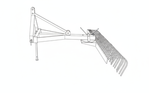 คราดดินแบบลากจูง 3 จุด สำหรับงานหนัก ยี่ห้อ BITSMAN <span class=keywords><strong>ATK</strong></span> ประสิทธิภาพสูง สำหรับปรับระดับดิน ขจัดเศษวัสดุ และหิน - Product Image 4