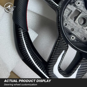 Volant de voiture personnalisé en cuir classique et fibre de carbone <span class=keywords><strong>YZ</strong></span> pour Sprinter W907 GLA GLC W177 W205 C257 W213 W463 H247 CLS - Product Image 4