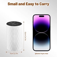 Diffuseur d'arômes intelligent sans fil portable de 20 ml pour huiles essentielles pures, diffuseur d'arômes de voiture avec mode de pulvérisation, diffuseur d'arômes intelligent