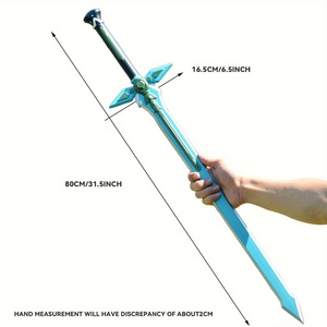 <span class=keywords><strong>Espada</strong></span> <span class=keywords><strong>de</strong></span> juguete <span class=keywords><strong>de</strong></span> espuma PU <span class=keywords><strong>de</strong></span> 31.5'' estilo anime, inspirada en <span class=keywords><strong>SAO</strong></span>, suave, resistente, ligera, para cosplay infantil, accesorio <span class=keywords><strong>de</strong></span> escenario, <span class=keywords><strong>espada</strong></span> <span class=keywords><strong>de</strong></span> juguete para Halloween. - Product Image 4