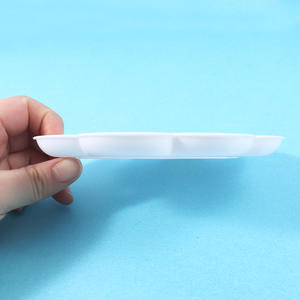 Foska acrylique huile aquarelle <span class=keywords><strong>Gouache</strong></span> utiliser 10 puits artiste mélange plastique blanc Art peinture Palettes pour peinture ou bricolage artisanat - Product Image 4