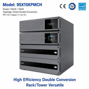 9SX 15kVA 13.5kW Online <b>UPS</b> 9SX15KPMCH Power Module Double Conversion 3:1 Phase Rack/Tower <b>Backup</b> for Enterprise Room - Product Image 5
