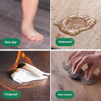 Moderner, umweltfreundlicher, wasserdichter LVT-Vinylboden für den Innenbereich mit selbstklebender Installation, Fischgrätmuster, Country-Eichen-Design