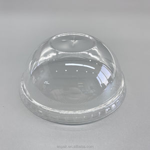 Tapa <span class=keywords><strong>de</strong></span> cúpula <span class=keywords><strong>de</strong></span> PET desechable <span class=keywords><strong>de</strong></span> 98MM con pajita para vajilla <span class=keywords><strong>de</strong></span> plástico desechable, taza <span class=keywords><strong>de</strong></span> PET para bebidas frías, 1000 unidades - Product Image 1