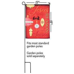 TD stravagante bandiera di gesì 13x18 materiale in poliestere e seta per l'istruzione e agenzia di viaggi - Product Image 3