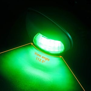 12V 보트 <span class=keywords><strong>LED</strong></span> 항해등 해양 신호등 선미 적색 녹색 포트 스타보드등 폰툰 배스 보트용 - Product Image 6