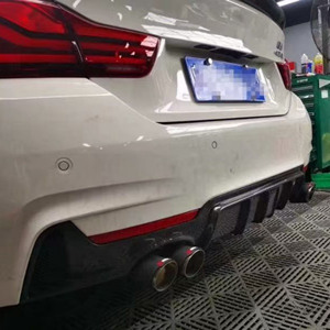 MP loại chiếu sáng phía sau Bumper Lip với hai mặt kép ổ cắm cơ thể Kit cho <span class=keywords><strong>BMW</strong></span> <span class=keywords><strong>4</strong></span> <span class=keywords><strong>Series</strong></span> F32 F33 F36 sợi carbon phía sau khuếch tán - Product Image 5