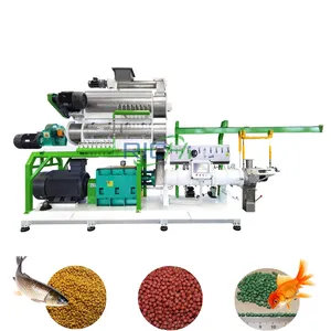 Henan Machinery----Floating Fish Food Pellet Extruder Machine / Fish Feed Pellet Machine