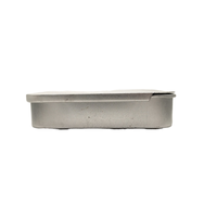 Vide Personnalisé En Relief De Luxe Baume À Lèvres Solide Parfum Cheveux Cire Étain Cas Rectangulaire Vide Argent Mini Glisser Top Boîte En Métal