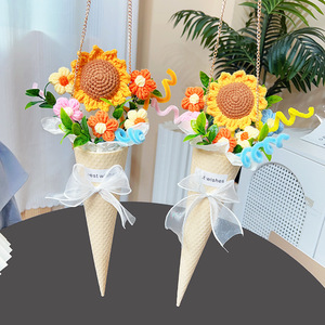 Ramo <span class=keywords><strong>de</strong></span> Flores <span class=keywords><strong>de</strong></span> Limpiapipas Hecho a Mano, Flores <span class=keywords><strong>de</strong></span> <span class=keywords><strong>Girasol</strong></span> <span class=keywords><strong>de</strong></span> Limpiapipas, Flores Tejidas a Mano, Regalo para Mujeres, Día <span class=keywords><strong>de</strong></span> la Madre - Product Image 3