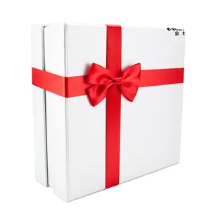 Gift Ribbon Bow Wholesale Gift Box Packing 100% Polyester Satin Ribbon Bows With Elastic