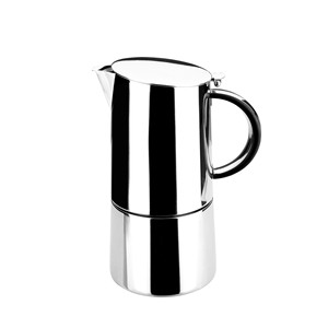 Macchina per Caffè Espresso Moka in Acciaio Inox, Caffettiera da 6 Tazze per Piano Cottura - Product Image 1