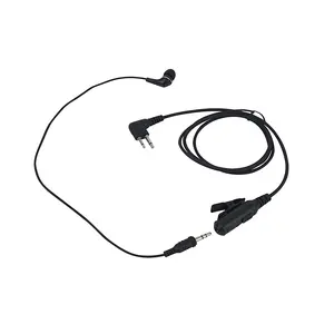 Dividable In Ear Piece Earbud Two Way Radio Earpiece Headset 2 Prong M1 to 3.5 AUX Audio for Motorola Mag One Walkie Talkie