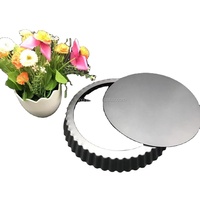Moule à tarte en acier au carbone avec revêtement antiadhésif, ustensile de cuisson en promotion