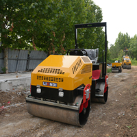 Compacteur routier vibrant hydraulique OEM 3 tonnes à double tambour, type pied de mouton, avec pompe et moteur