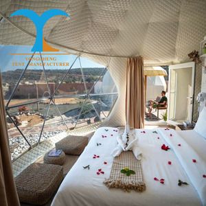 Tienda de campaña de cúpula <span class=keywords><strong>Glamping</strong></span>, tragaluz y ventanas de ventilación, tienda de boda multicolor a prueba de viento para <span class=keywords><strong>Glamping</strong></span> Nature Resort, novedad - Product Image 5