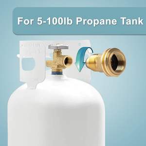 Адаптер для пропанового баллона WSD WHB-YK05 POL QCC1, цельная латунь, клапан для баллона на 100 фунтов, желтая кованая окраска, стандарт США, 1 год гарантии - Product Image 3