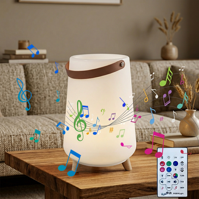 Portable Wine Beer Ice Cooler Bucket for Speaker RGB Color Changing Light Cordless IP65 Waterproof Hotel Garden Beach