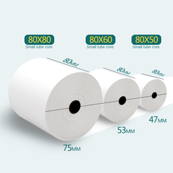 Papel Térmico Personalizado de Una Sola Capa de 80x80 mm para Caja Registradora de Alta Calidad - Product Image 6