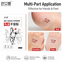 Masque-patch pour les pieds à l'huile de cheval aux herbes chinoises en gros pour les talons gercés et les peaux mortes, réparation intensive