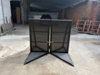 Barrière de scène de concert : Rampe pour spectateurs, construction durable en aluminium et en bois
