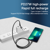 Cable USB rápido 2 en 1 personalizado con puerto tipo C para iPhone 16 Pro Max 15 14 13 12 Samsung Google iPad Cable de cargador de teléfono múltiple