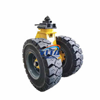 Conteneur maritime de 40 pieds pour le transport de marchandises lourdes ou volumineuses, roues en caoutchouc PU