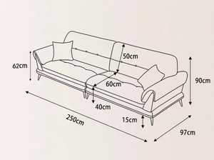 Divano a buon mercato di alta qualità olio di lusso divano in pelle semplice moderno soggiorno divano tre posti divano divano divano in schiuma divano - Product Image 6
