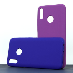 Coque arrière en silicone liquide de luxe antichoc pour Huawei Y9 2019 - Product Image 1
