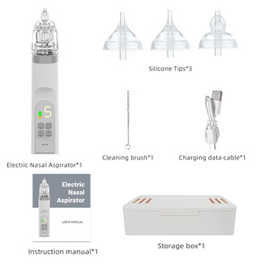 Limpador De Nariz Elétrico Nível De Sucção Ajustável Grau Alimentício Bpa Livre Silicone Aspirador <span class=keywords><strong>Nasal</strong></span> Elétrico - Product Image 4