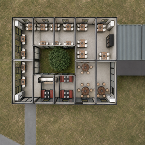 Casa Contenedor Modular Prefabricada Moderna, <span class=keywords><strong>Centro</strong></span> de Recepción para Campamentos con Comedor y Área de Ocio - Product Image 3