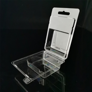 Tùy chỉnh/Chứng Khoán dùng một lần rõ ràng minh bạch nhựa vỏ sò hộp hiển thị với móc áo - Product Image 3