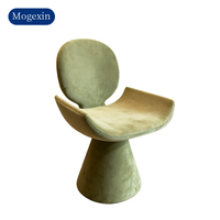 Canapé moderne et créatif Fauteuil vert pour salon Pieds de canapé Mobilier métallique Fauteuil en velours Canapé 1 place
