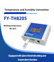 Transmisor de Temperatura/Humedad para Pared/Ducto TH8205, 12-24V, Carcasa Ignífuga de ABS