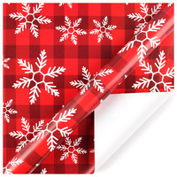 Papier cadeau de Noël classique et luxueux, papier de soie écologique pour emballages de Noël et de Nouvel An, 70*50cm
